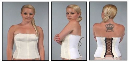 Front, Side, & Back of the Muslin Mock-Up