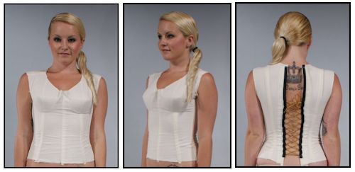 Front, Side, & Back of the Muslin Mock Up