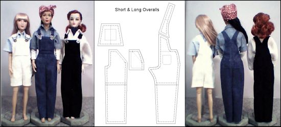 Overalls for Fashion Dolls