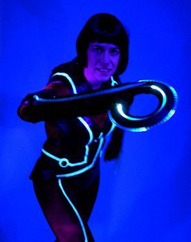 Quorra Costume in Black Light